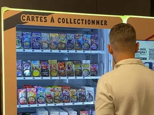 Un distributeur de cartes à collectionner à Geispolsheim