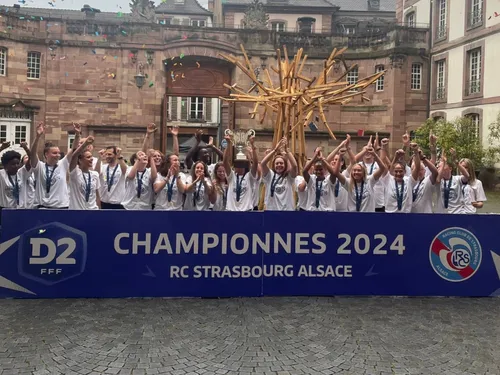 Les Bleues du Racing ont fêté leur titre à Strasbourg