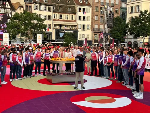Suivez la flamme olympique en direct en Alsace
