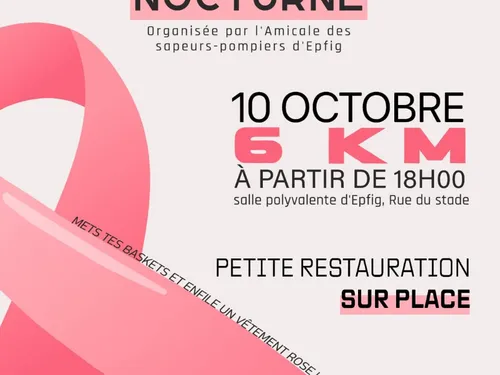 Marche rose nocturne à Epfig