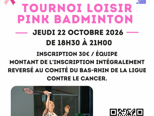 Tournoi loisir Pink Badminton à l'Étincelle