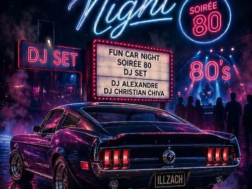 FUNCAR NIGHT ANNÉE 80 du Fun Car Show