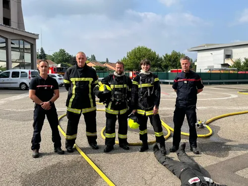 Eteindre un incendie : challenge exceptionnel pour Estelle