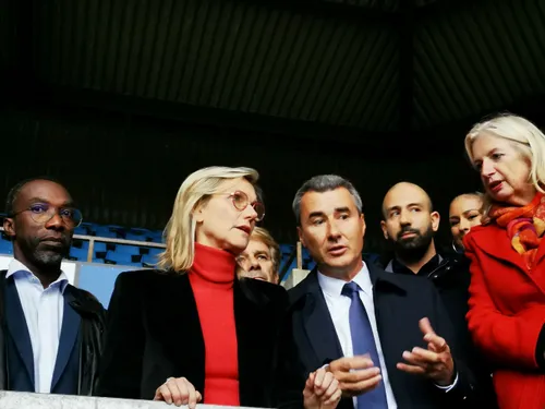 La première pierre symbolique de la "nouvelle" Meinau