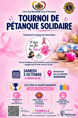 Concours de pétanque à Narbonne