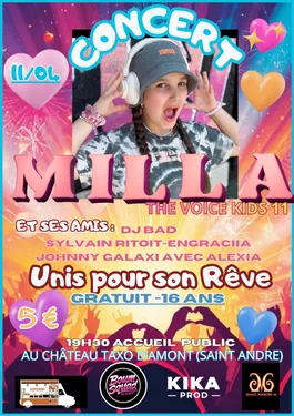 Concert Milla de The Voice Kids 11