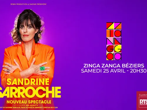 Sandrine Sarroche à la Salle Zinga Zanga de Béziers