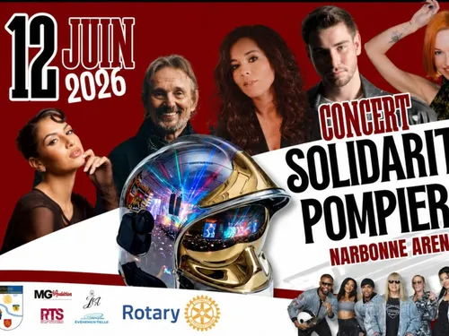 Concert de solidarité des pompiers de l'Aude à la Narbonne Arena