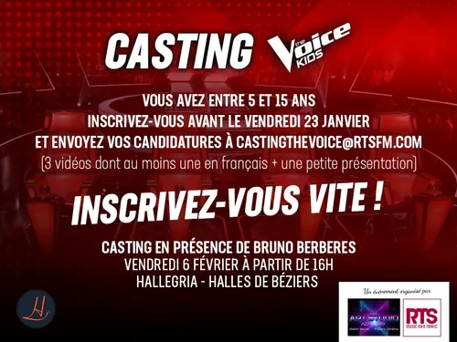 RTS / Art Studio Academy Casting The Voice Kids 2026
