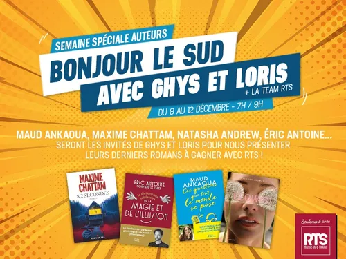 Semaine spéciale “auteurs” sur RTS, gagnez leur livre !