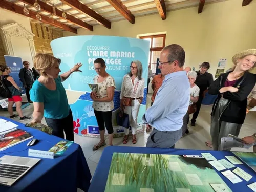 Exposition sur l'aire marine protégée à Sète
