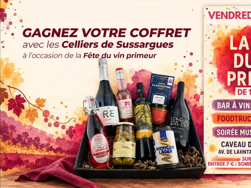 Gagnez votre coffret cadeaux avec les Celliers de Sussargues à...