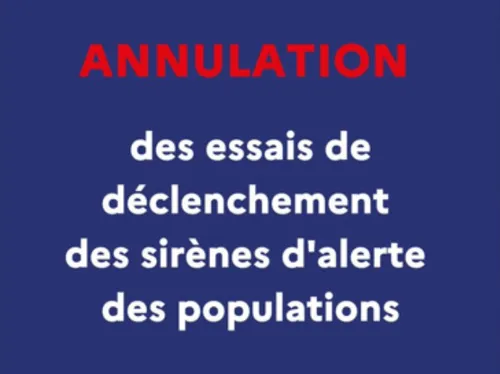Les sirènes d'alerte ne sonneront pas ce mercredi dans le Nord