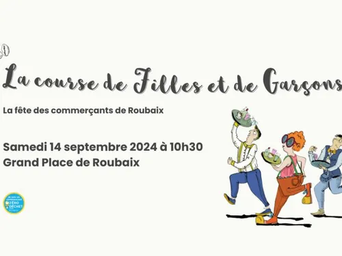 Une course des garçons et filles de café à Roubaix