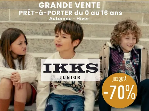 Vente de vêtements pour enfants IKKS à Wasquehal