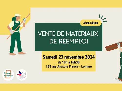 Grande vente de matériaux ce samedi à Lomme