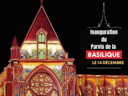 Un mapping pour l'inauguration du parvis de la Basilique à...