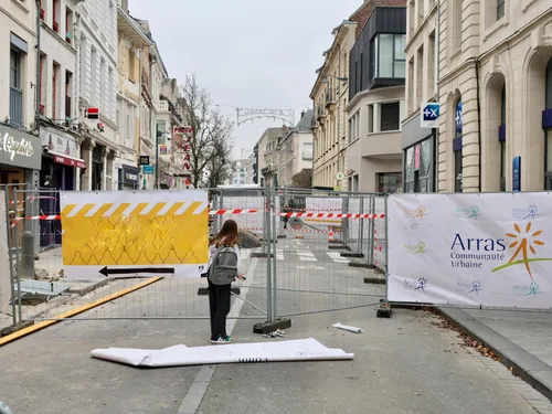 Des perturbations pour plusieurs semaines rue Gambetta à Arras