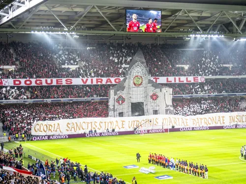 Une exposition photos d'un tifo du LOSC à voir à la Treille