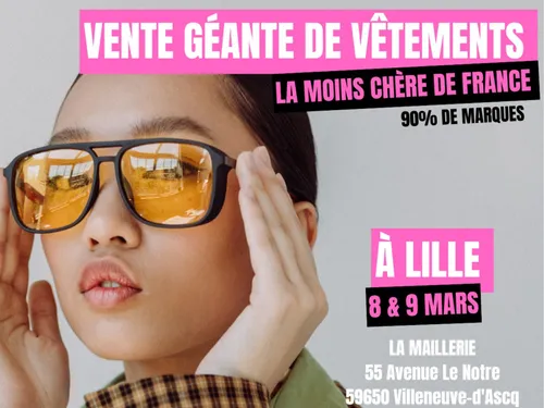 Vente de marques au kilo au Grand Playground