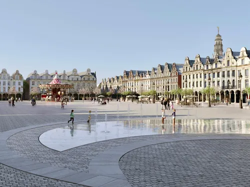 La Grand'Place d'Arras à son tour piétonnisée