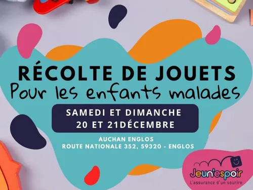 Une collecte de jouets solidaire à Aushopping Englos ce week-end 