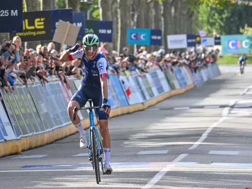 Le Français Paul Seixas au départ du Tour de France