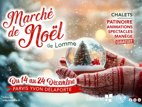 Début du marché de Noël de Lomme ce week-end !