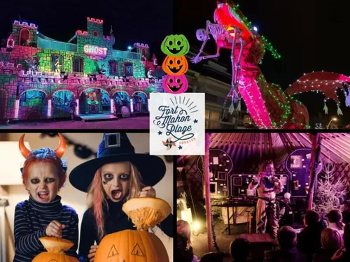 Un train fantôme et une parade illuminée pour Halloween à...