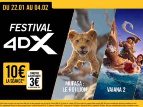 Le Festival 4DX de retour dans la région 