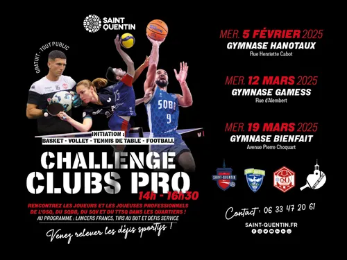 Initiations sportives à Saint-Quentin pour le Challenge Club Pro