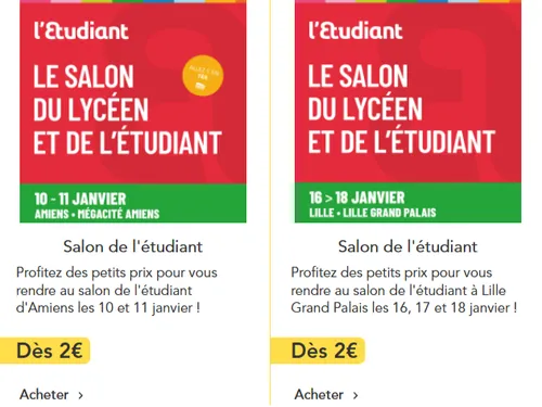 Des TER à prix cassés pour les salons de l'Etudiant dans la région 