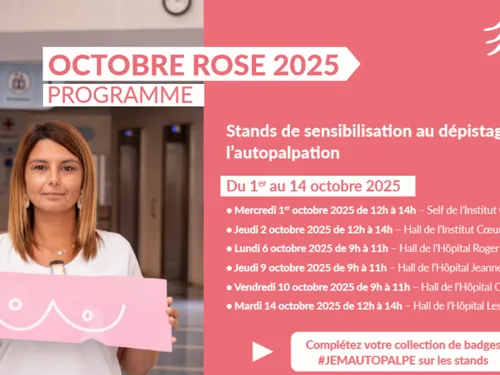 Les évènements Octobre Rose du CHU de Lille 