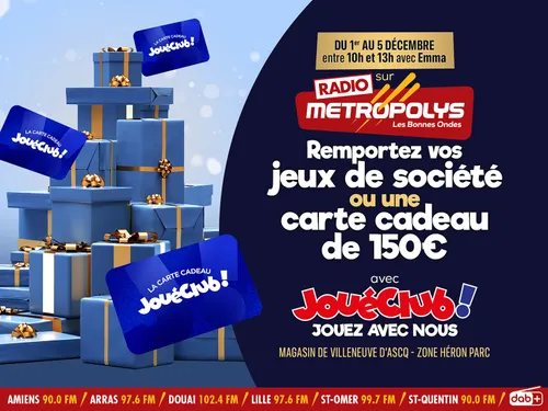 Des cadeaux toute la semaine avec JouéClub Héron Parc
