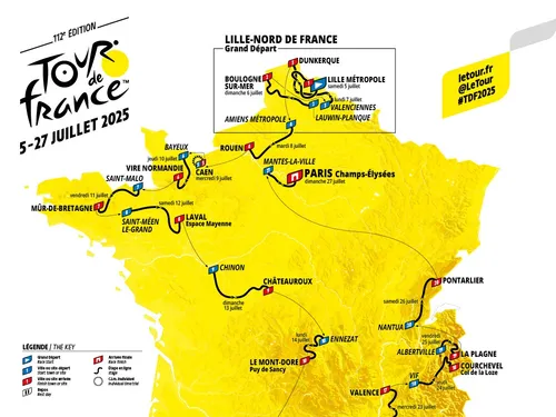 Tour de France 2025 : le parcours détaillé est dévoilé