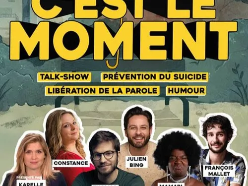Lancement de la soirée "C'est le moment" au Théâtre Sébastopol.