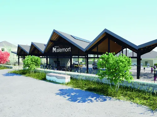 Malemort a sa halle couverte