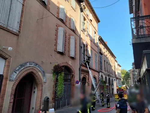 Effondrement de l’escalier d’un immeuble en centre-ville de Montauban