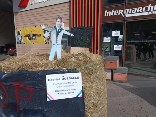 En Corrèze, la confédération paysanne toujours dans l’action.