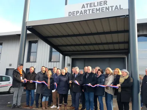  L'atelier technique départemental d'Aurillac enfin  inauguré  