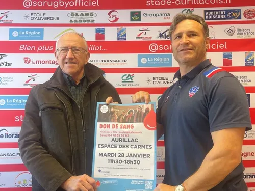 La collecte de sang avec le Stade Aurillacois a toujours la côte