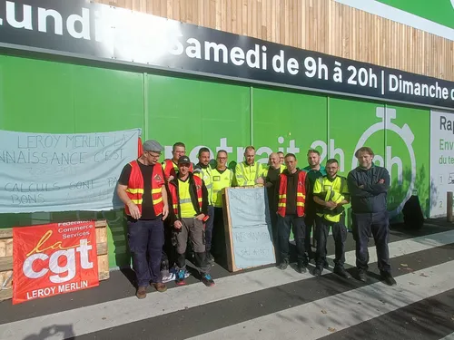 Débrayage au Leroy Merlin de Malemort : "pour que l’ancienneté soit...