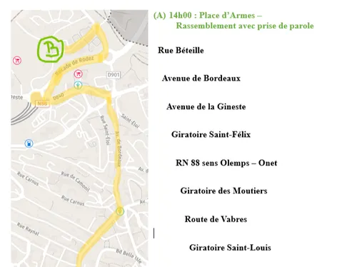 Les actions en Aveyron pour cette journée de mobilisation