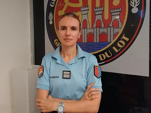 Première femme colonel à commander les gendarmes du Lot, Caroline...
