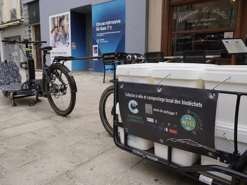 Millau : des biodéchets collectés à vélo