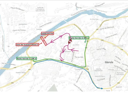 Des travaux dans le quartier de la Petite Roubeyrolle à Mende
