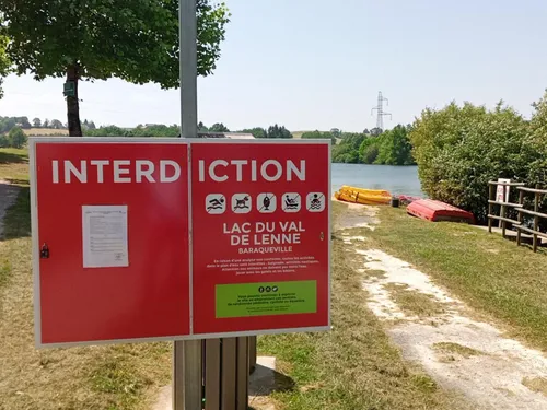 Baraqueville : la baignade et la pêche interdites 