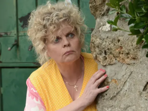 Isabelle Nanty en tournage dans le Cantal