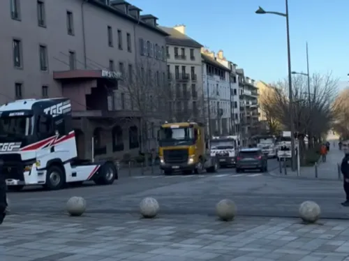 Rodez : opération escargot des transporteurs routiers