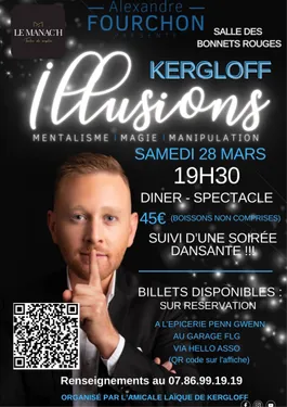 Soirée diner-spectacle à Kergloff
